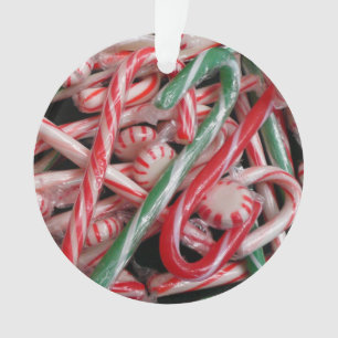 Kerststokken en Pepermunt Kerstvakantie Ornament
