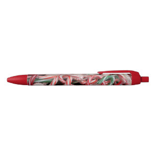 Kerststokken en Pepermunt Kerstvakantie Zwarte Inkt Pen