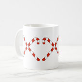Kerststokken Gekruist Koffiemok (Voorkant links)