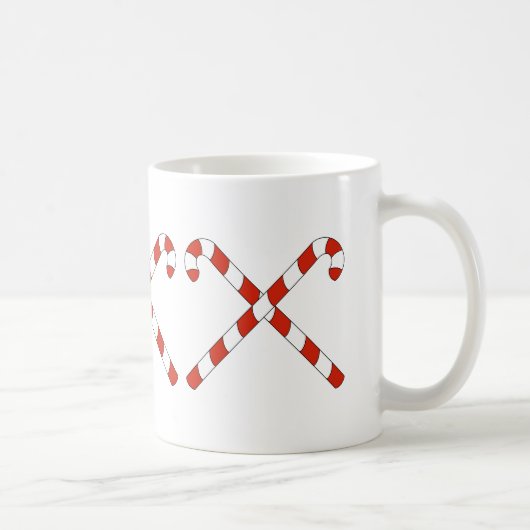Kerststokken Gekruist Koffiemok (Rechts)