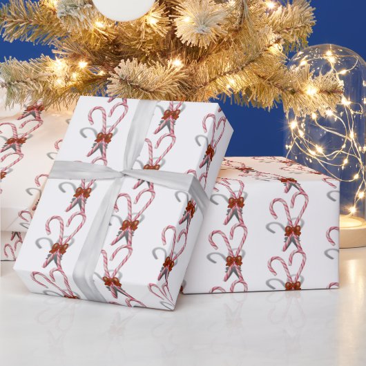 Kerststokken Kerstmis Cadeaupapier (Feestdagen)