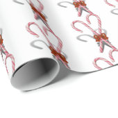 Kerststokken Kerstmis Cadeaupapier (Rol Hoek)