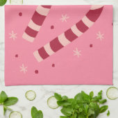 Kerststokken Theedoek (Gevouwen)
