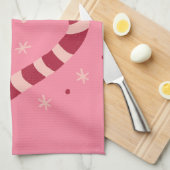 Kerststokken Theedoek (Quarter Fold)