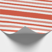 Kerststokpadstrip-diagonaal Cadeaupapier (Hoek)
