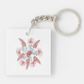 Kerststokwens sleutelring sleutelhanger (Achterkant)
