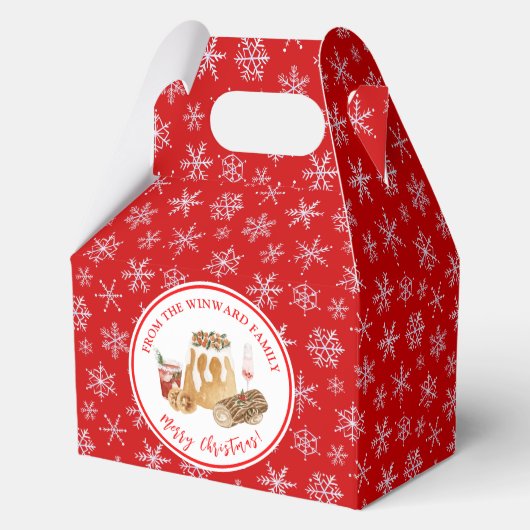 Kerststol bakken bedankdoosjes (Voorkant)