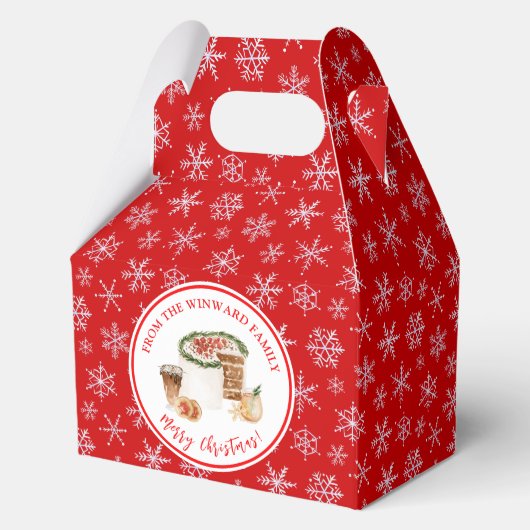 Kerststol bakken bedankdoosjes (Voorkant)