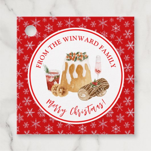 Kerststol bakken bedankjes labels (Voorkant)