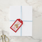 Kerststol bakken cadeaulabel (Met Touw)