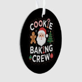 Kerststol Bakploeg Familie Kerstmis Ornament (voorkant)