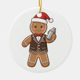 Kerststol Barista Kerstmis 2026 Kerstkoffie Keramisch Ornament