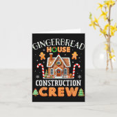 Kerststol Bouw Team Kinderen Mannen Vrouwen Kaart (Gele Bloem)