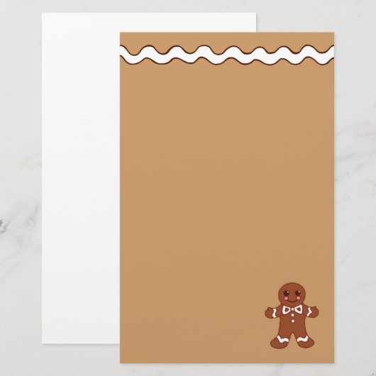 Kerststol Briefpapier (Voorkant / Achterkant)