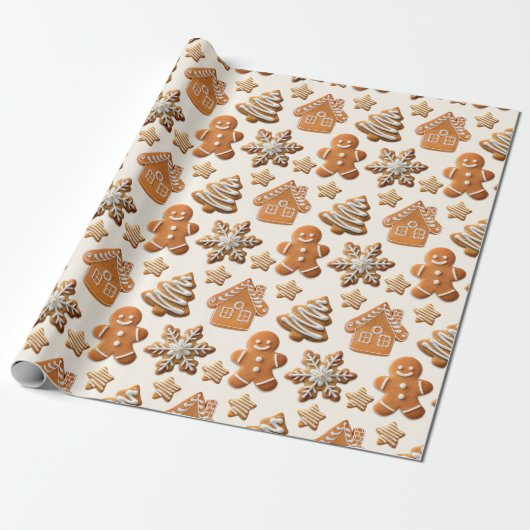 Kerststol Cadeau Cadeaupapier (Uitgerold)