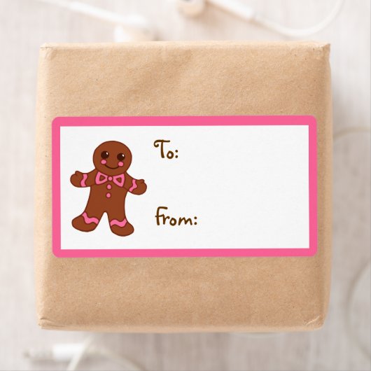 Kerststol Cadeaubandje Label (Insitu)