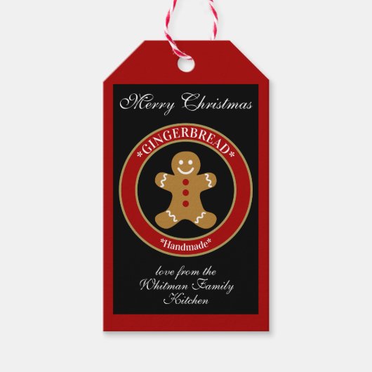 Kerststol Cadeaulabel (Voorkant)