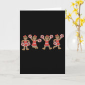 Kerststol Cheerleader Team Cheerleading Kerstmis Kaart (Gele Bloem)
