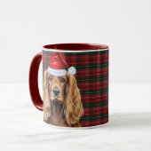 Kerststol Cocker Spaniel Kerstman Hond Mok (Voorkant links)