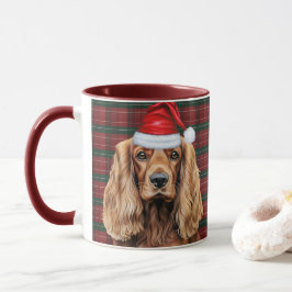 Kerststol Cocker Spaniel Kerstman Hond Mok
