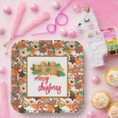 Kerststol Cookies Papieren Bordje (Feest)