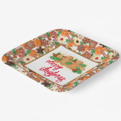Kerststol Cookies Papieren Bordje (Gebogen)
