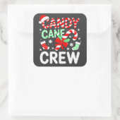 Kerststol Crew Kerst Pyjama's Vierkante Sticker (Tas)