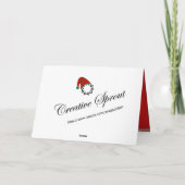 Kerststol Cupcakes Ornament Kerstkaart Feestdagen Kaart (Achterkant)