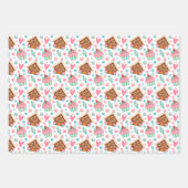 Kerststol, Cupcakes, Snoepgoed Inpakpapier Vel (Voorkant 3)