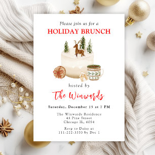 Kerststol en koekjes vakantie brunch kaart