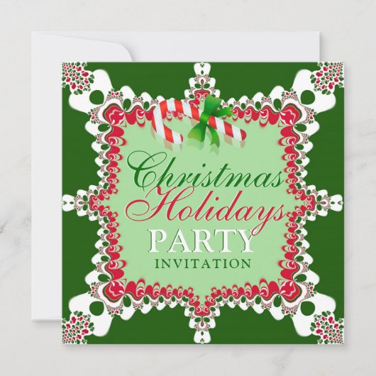 Kerststol Feestelijke Kerstfeest Uitnodigingen (Voorkant)