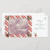 Kerststol Frame Kerst Fotokaart Feestdagenkaart (Voorkant / Achterkant)