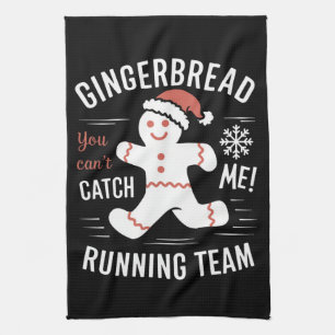 Kerststol Hardloop Team Kerst Humor Theedoek
