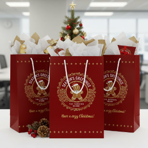 Kerststol & Houten Blokhut Kerst ID1217 Medium Cadeauzakje