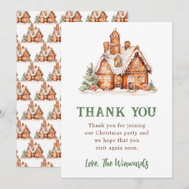 Kerststol Huis Decoratie Kerstfeest Bedankkaart
