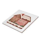 Kerststol Huis Kerstmis Decoratie Tegeltje (Zijkant)