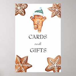 Kerststol | Kerst Baby Shower Kaarten & Cadeaus Poster