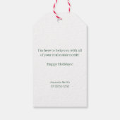 Kerststol Kerst Pop-By Cadeaulabel (Achterkant)