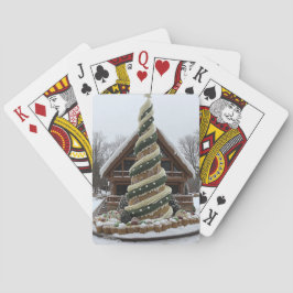 Kerststol Kerstboom Speelkaarten