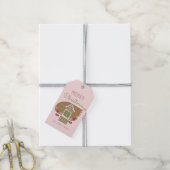Kerststol Kerstdag Koekhuisje Cadeaulabel (Met Touw)