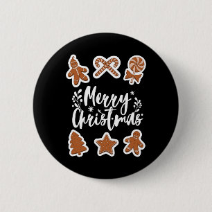 Kerststol Kerstdag Koekjes Peperkoek Man Boom Koni Ronde Button 5,7 Cm