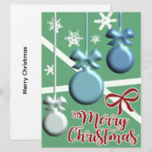 Kerststol Kerstdag Wenskaart (Voorkant / Achterkant)