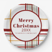Kerststol Kerstfeest Papieren Bord (Voorkant)
