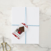 Kerststol kersthuis Favoriet Zak Cadeaulabel (Met Touw)