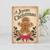 Kerststol Kerstkaart (Staand voorkant)