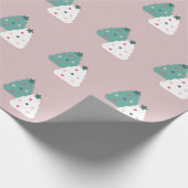 Kerststol kerstkrans verpakkings papier (Hoek)