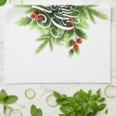 Kerststol kerstmis keukenhanddoek (Gevouwen)