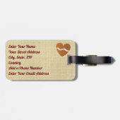 Kerststol Kerstvliegtuig Cartoon Bagagelabel (Achterkant horizontaal)