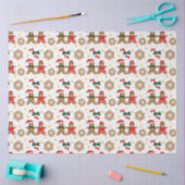 Kerststol Koek Patroon Kerst Tissue Papier (Craft)