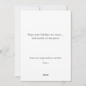 Kerststol Koek Plat Kerstkaart (Achterkant)